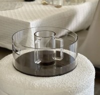 Additional picture of Lucite Wash Bowl Wood Look Design 11.8"