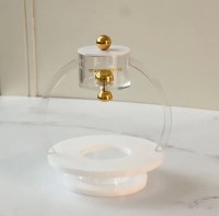Additional picture of Lucite Mayim Achronim Well Design Gold Accent 6"