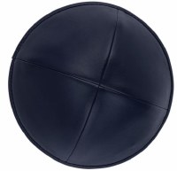 Additional picture of iKippah Navy Leather Size 2