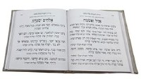 Additional picture of Faux Leather Square Zemiros Shabbos v'Yom Tov Corner Design Hebrew Beige 6"