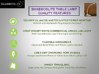 Additional picture of LED ShabbosLite Self Standing Table Lamp