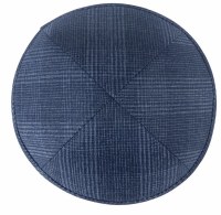 Additional picture of iKippah Blue on Blue Plaid Size 16cm