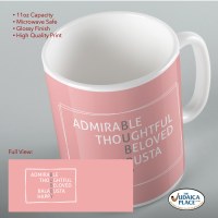 Additional picture of Jewish Phrase Mug Bubby Acrostic 11oz