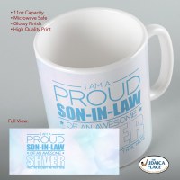 Additional picture of Jewish Phrase Mug I am a Proud Son-in-Law of an Awesome Shver 11oz