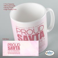 Additional picture of Jewish Phrase Mug I am a Proud Savta of an Awesome Granddaughter 11oz