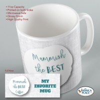 Additional picture of Jewish Phrase Mug Mammish the Best Coffee! 11oz