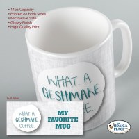 Additional picture of Jewish Phrase Mug What a Geshmake Coffee! 11oz
