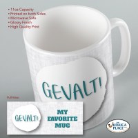 Additional picture of Jewish Phrase Mug Gevalt! 11oz