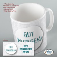 Additional picture of Jewish Phrase Mug Gut Morgen! 11oz