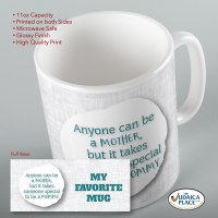 Additional picture of Jewish Phrase Mug Anyone Can Be a Mother, but it Takes Someone Special to be a Mommy 11oz