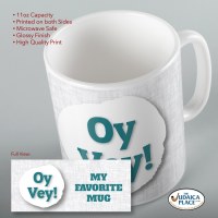 Additional picture of Jewish Phrase Mug Oy Vey! 11oz