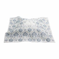 Additional picture of Yair Emanuel Full Embroidery Carpet Challah Cover Floral Design Silver 20" x 16"
