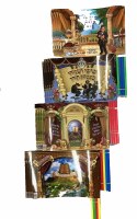 Additional picture of Simchas Torah Flag Bulk Pack Assorted Styles 48 Count