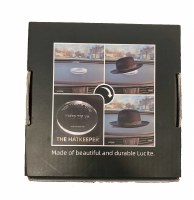 Additional picture of The Hatkeeper Lucite Car Dashboard Round Hat Holder