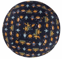 Additional picture of iKippah Chanukah Smiles Blue Size 16cm