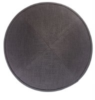 Additional picture of iKippah Gray Linen Size 2