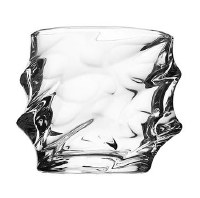 Additional picture of Crystal Decanter with 6 Cups Set Wavy Design