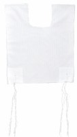Additional picture of Tzitzis Cotton Size 20 Round Neck One Hole Thick Extra Long Strings Avodas Yad