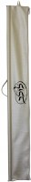 Additional picture of Lulav and Esrog Box Holders Set Vinyl with Handles Beige with Black Embroidery Circle Style