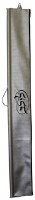 Additional picture of Lulav and Esrog Box Holders Set Vinyl with Handles Silver with Black Embroidery Circle Style