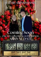 Additional picture of Personalized Tabletop Wedding Engagement Countdown Clock Arrival Announcement Design 5" x 7"