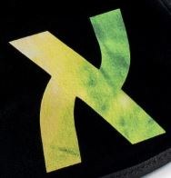 Additional picture of Stones of Class Custom Letter Velvet Kippah Tie Dye Green Color