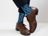 Additional picture of Chanukah Crew Socks Dreidels Design Adults Size 10-13