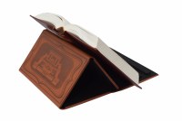 Additional picture of Compact Shtender Faux Leather Brown
