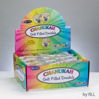 Additional picture of Plastic Draydel Filled with Chanukah Gelt
