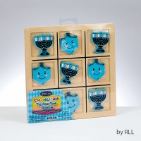 Additional picture of Chanukah Theme Wooden Tic Tac Toe Game