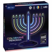 Additional picture of Electric LED Menorah ColorWave Design Multi-function Color Changing Branches and Bulbs