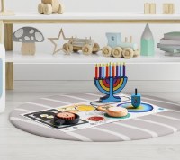 Additional picture of Wooden Chanukah Deluxe Play Set Toy