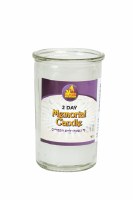 Additional picture of 2 Day Yahrzeit Candle in Glass Cup