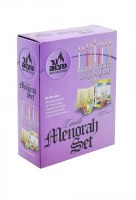 Additional picture of Silver Plated Candle Menorah Set