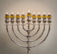 Additional picture of Sealed Prefilled Olive Oil Slimline Candles Burntime 2.5 Hours 22 Count