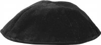 Additional picture of Black Velvet Kippah 4 Part No Rim Size 9