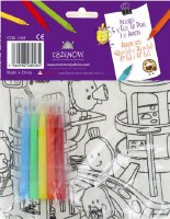 Additional picture of Colour-In Apron Chanukah Theme White