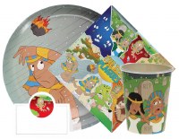 Additional picture of Passover Place Cards Ten Plagues Design 10 Count