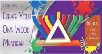 Additional picture of Wood Candle Menorah Create Your Own Kit 12" x 6"