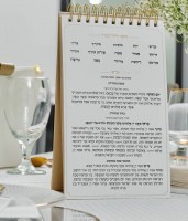 Additional picture of Standing Painted Haggadah by Batya Faux Leather Black 5" x 8" [SpiralBound]