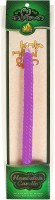 Additional picture of Wax Havdalah Candle Twisted Style Assorted Colors 12" 6 Pack