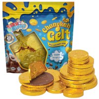 Additional picture of Chanukah Gelt Milk Chocolate Coins Chalav Yisroel 25 Pack