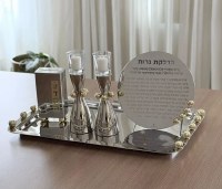 Additional picture of Stainless Steel Candlesticks Gold Balls Design 6.3"
