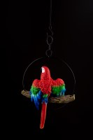 Additional picture of Parrot on Perch Large Hanging Sukkah Decoration