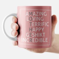 Additional picture of Jewish Phrase Mug Mother Acrostic 11oz