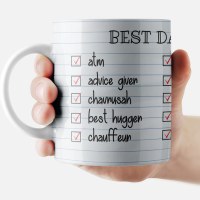 Additional picture of Jewish Phrase Mug Best Dad Checklist 11oz