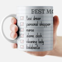 Additional picture of Jewish Phrase Mug Best Mom Checklist 11oz