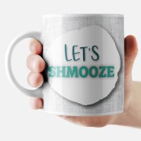 Additional picture of Jewish Phrase Mug Let's Shmooze! 11oz