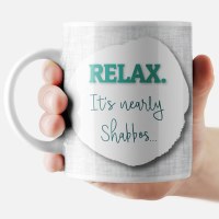 Additional picture of Jewish Phrase Mug Relax. It's Nearly Shabbos... 11oz