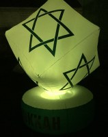Additional picture of Inflatable Cube Chanukah Decoration LED Lights 6 Feet